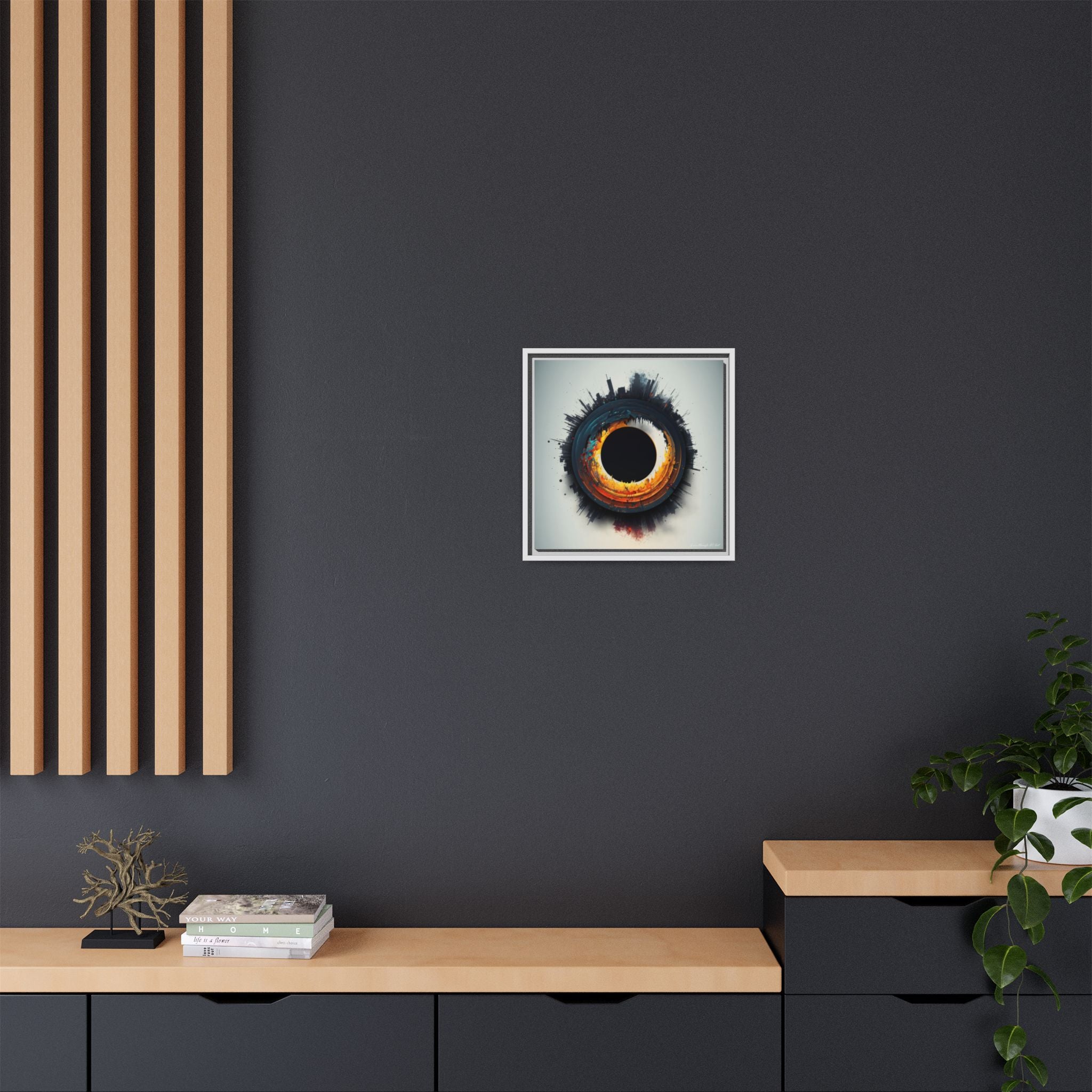 Eclipse of Industry, Art Print — Colorful Modern Wall Canvas