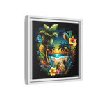 Island Rhythm at Dusk, Art Print — Colorful Modern Wall Canvas