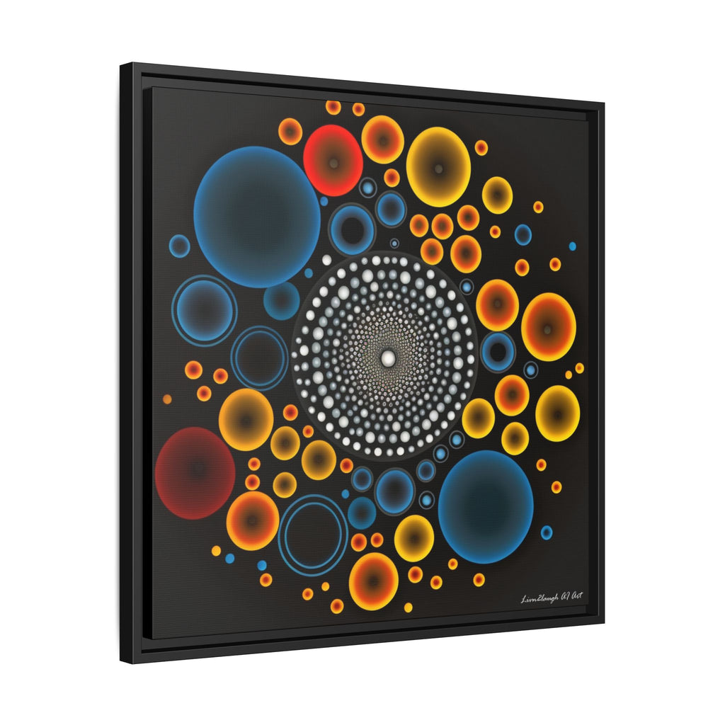 Harmonic Orbits, Matte Canvas, Framed (Multi-color)