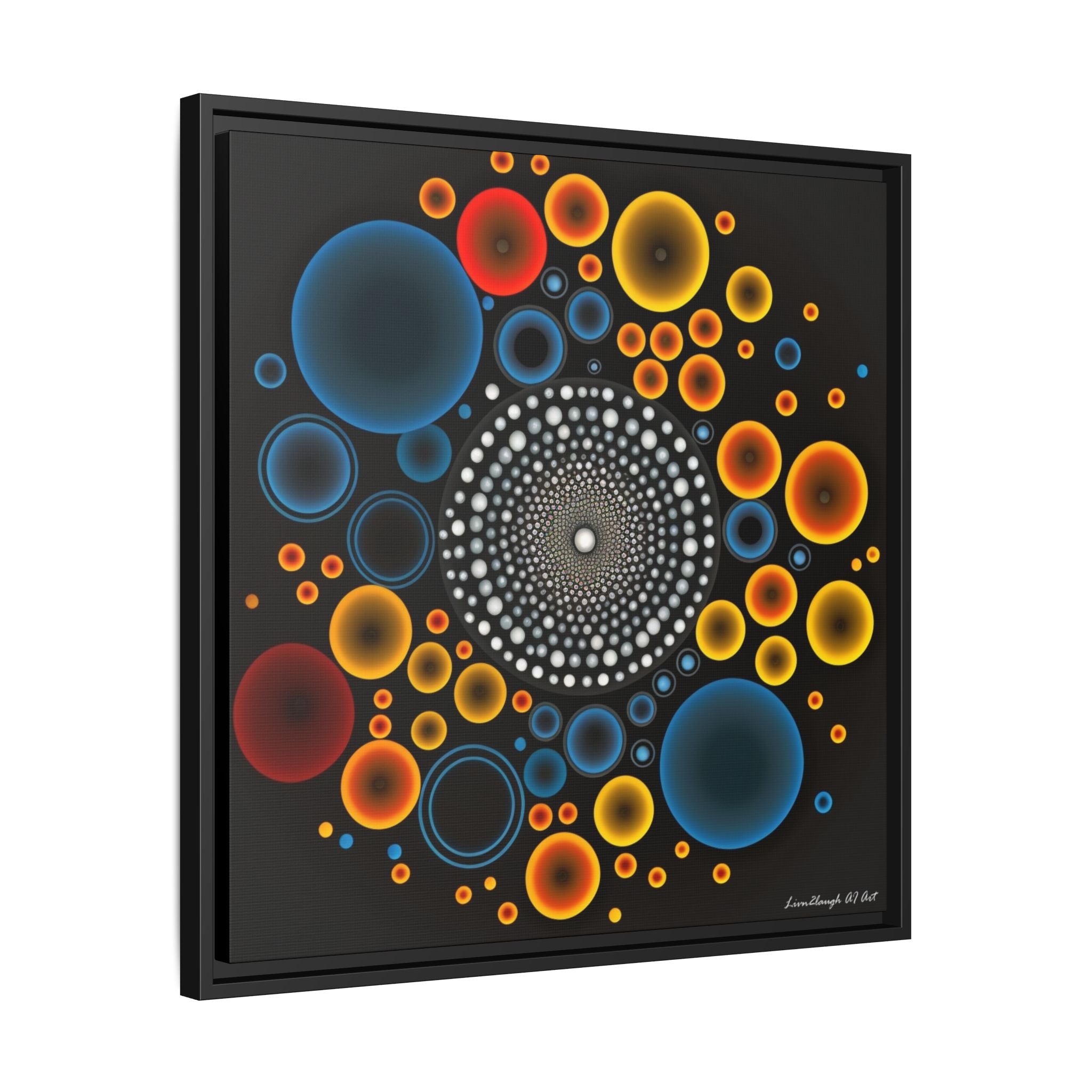 Harmonic Orbits, Matte Canvas, Framed (Multi-color)