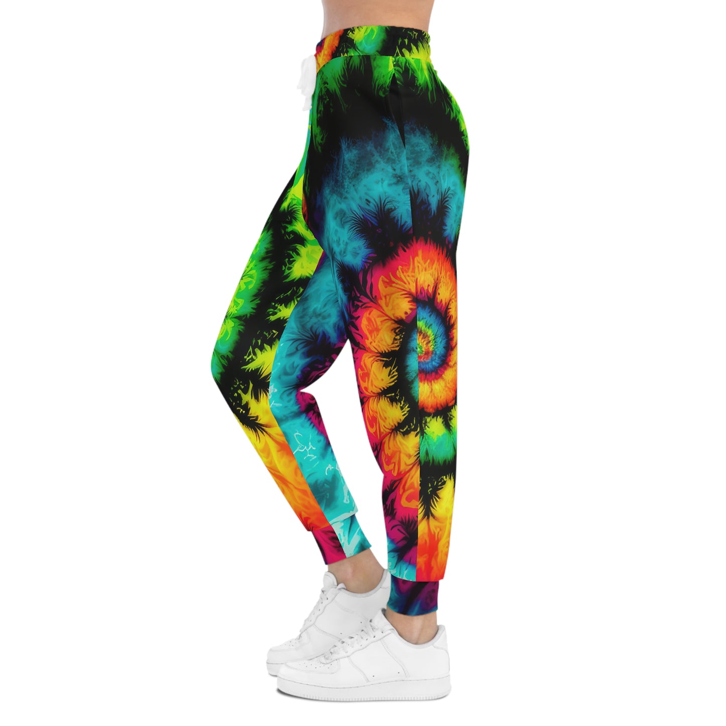 Bold And Beautiful Tie Dye Style Three, Athletic Joggers (AOP)