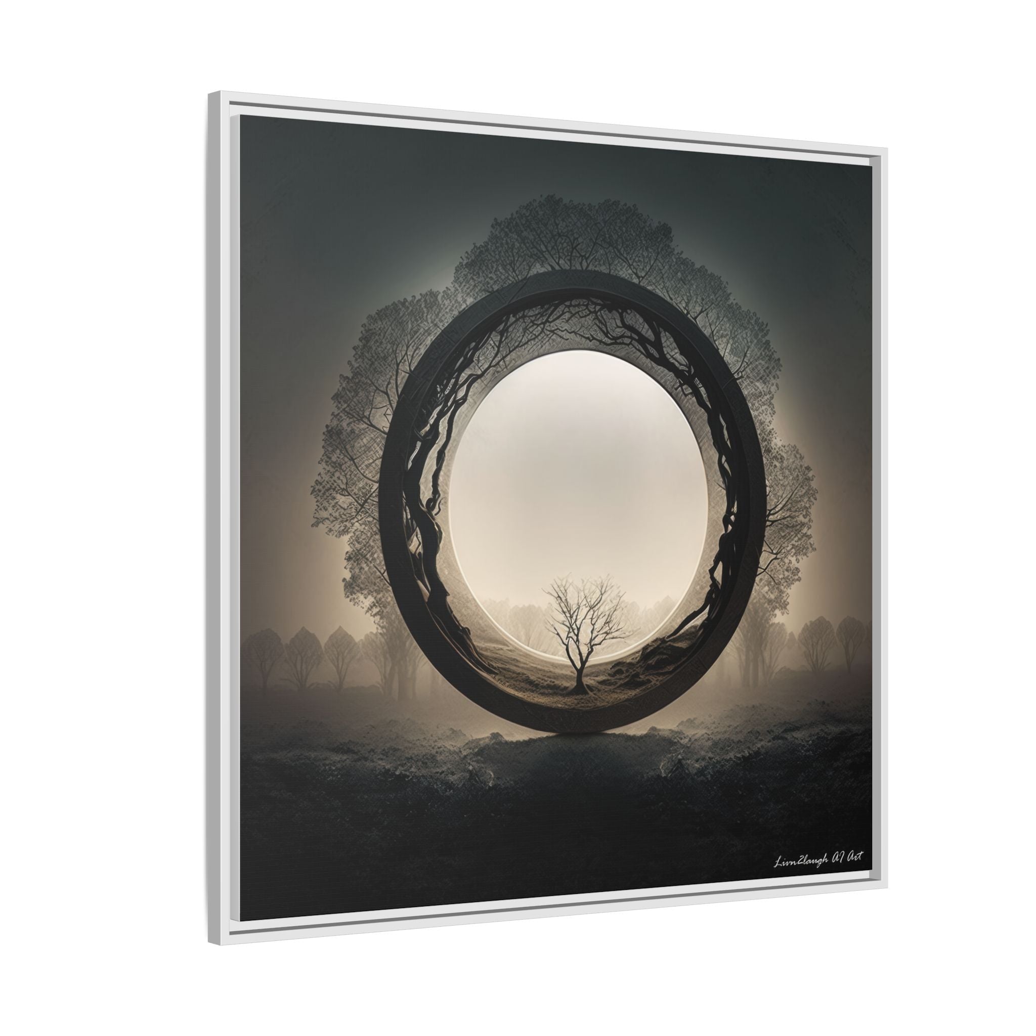 Circle of Stillness, Art Print — Colorful Modern Wall Canvas