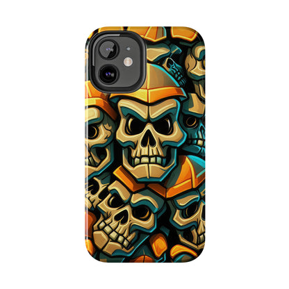 Metallic Chrome Skulls and classic Designed 16 Tough Phone Cases