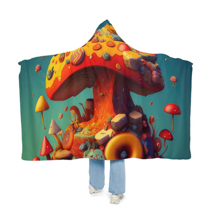 Hippie Mushroom Color Candy Style Design Style 2 Snuggle Blanket