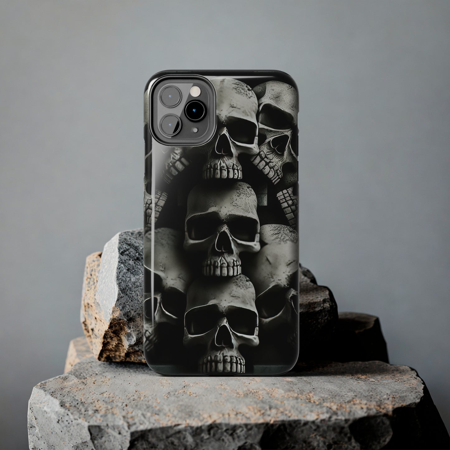 Metallic Chrome Skulls and classic Designed 11 Tough Phone Cases