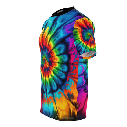 Bold And Beautiful Tie Dye Style Two Unisex Cut & Sew Tee (AOP)