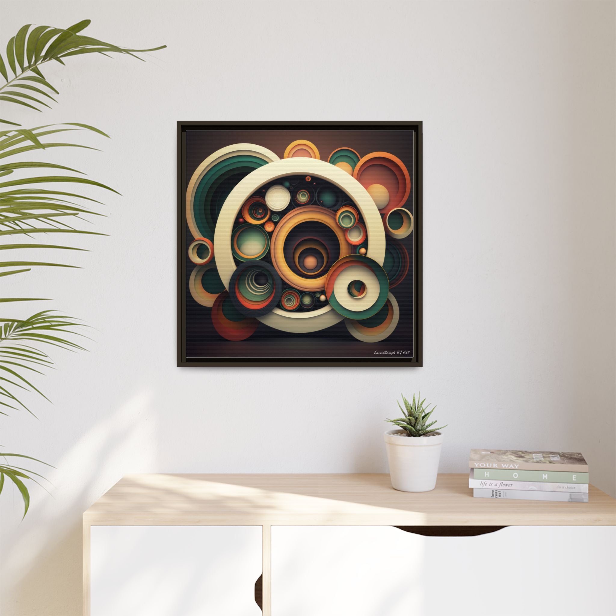 Inner Resonance, Art Print — Colorful Modern Wall Canvas
