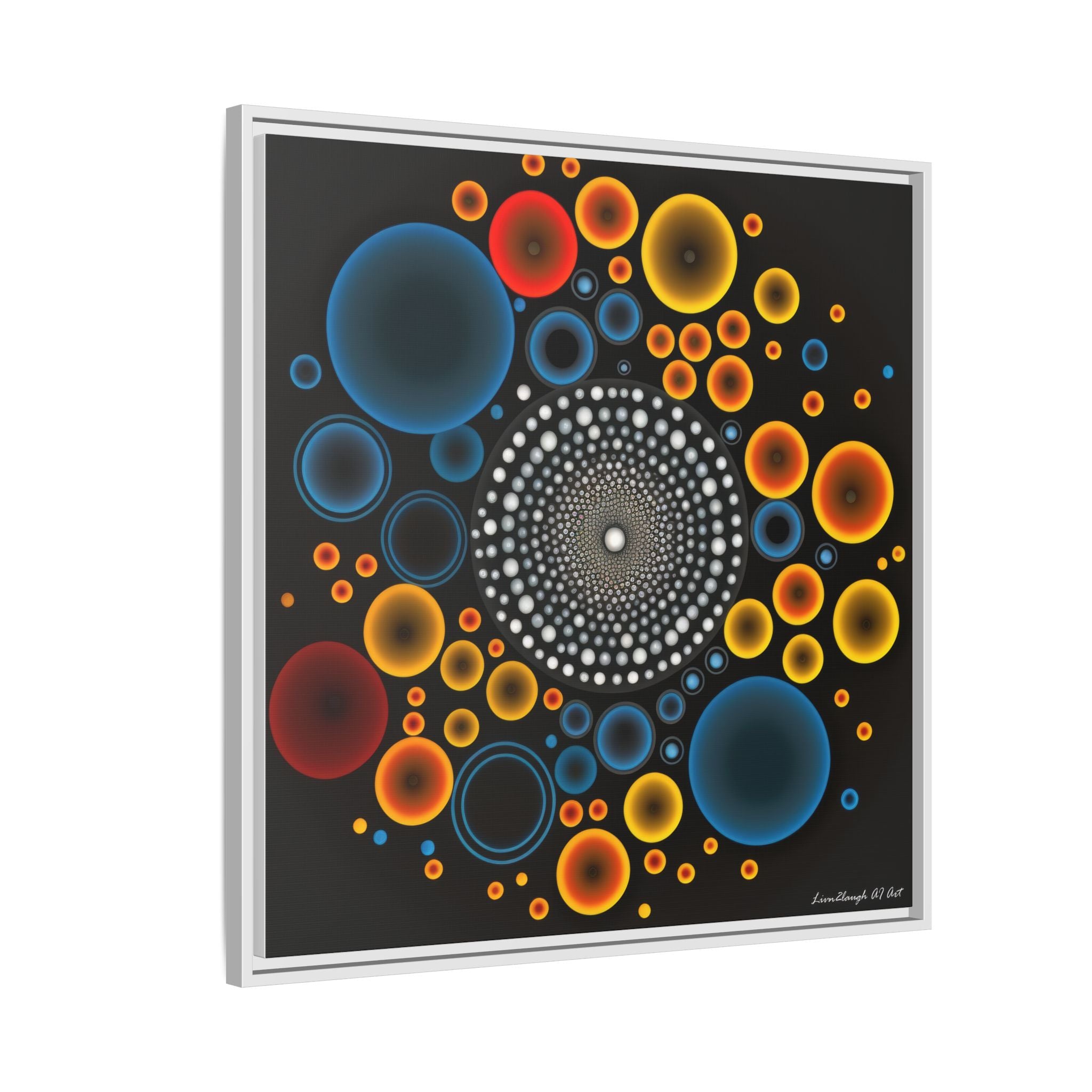 Gilded Tide, Art Print — Colorful Modern Wall Canvas