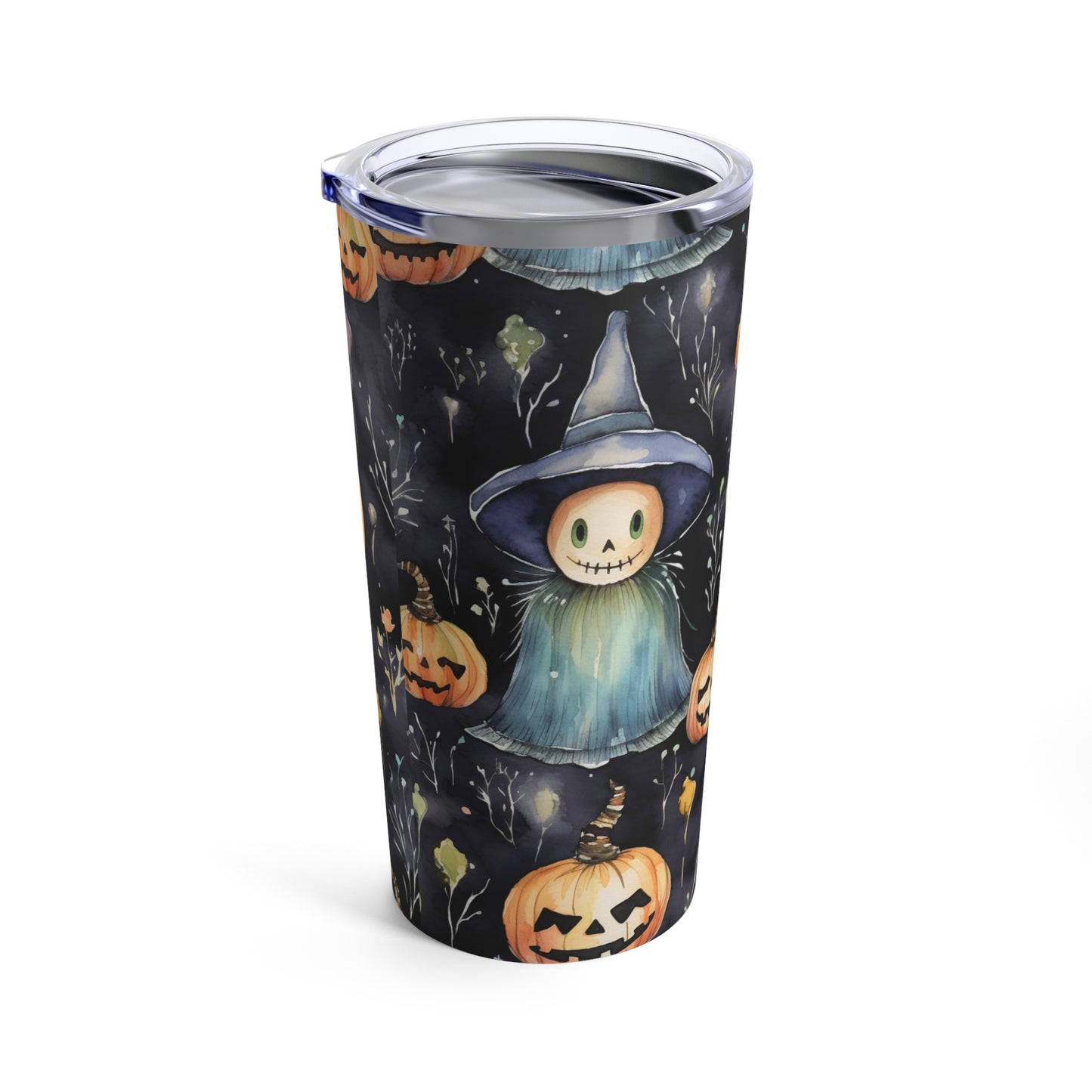 Pumkin Halloween Characters With Witch Ghost Ghoul Fall By giraffecreativestudio Tumbler 20oz