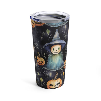 Pumkin Halloween Characters With Witch Ghost Ghoul Fall By giraffecreativestudio Tumbler 20oz