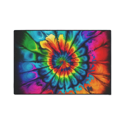 Bold And Beautiful Tie Dye Style Two Heavy Duty Floor Mat