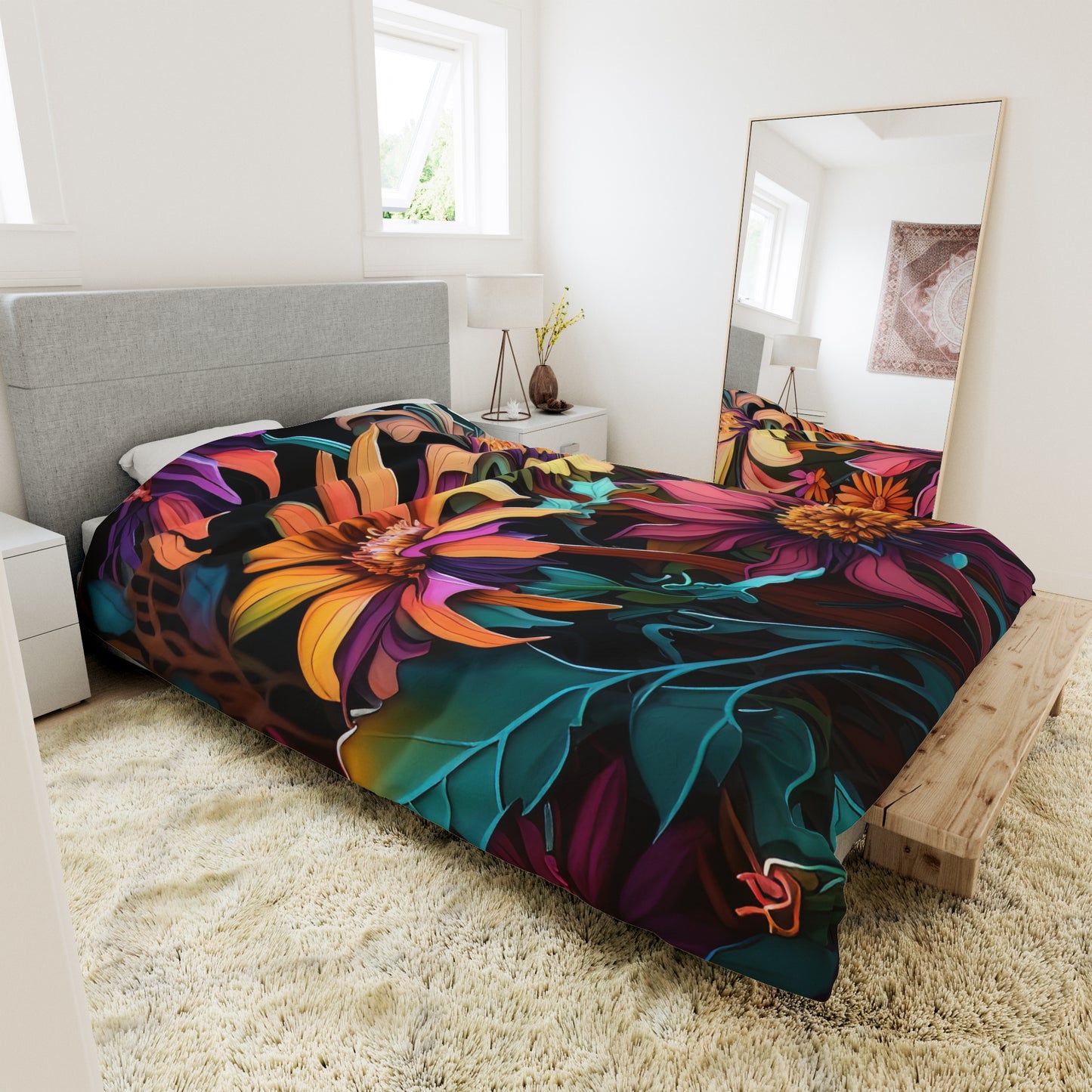 Bold And Beautiful Flowers Style Three Duvet Cover