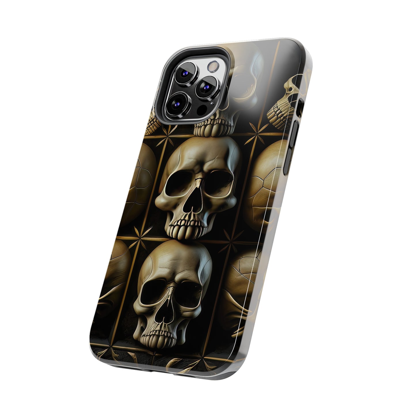 Metallic Chrome Skulls and classic Designed 19 Tough Phone Cases