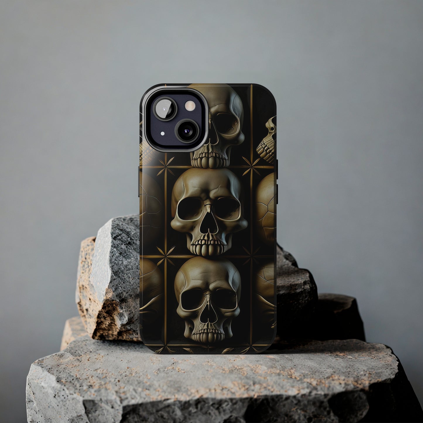 Metallic Chrome Skulls and classic Designed 19 Tough Phone Cases