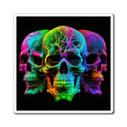 Bold And Beautiful Tie Dye Skulls, Style 9 Magnets