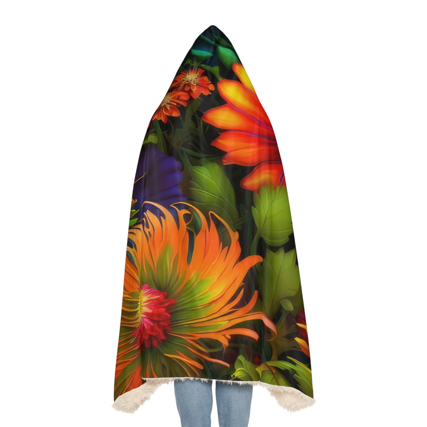 Bold And Beautiful Flowers Style one Snuggle Blanket