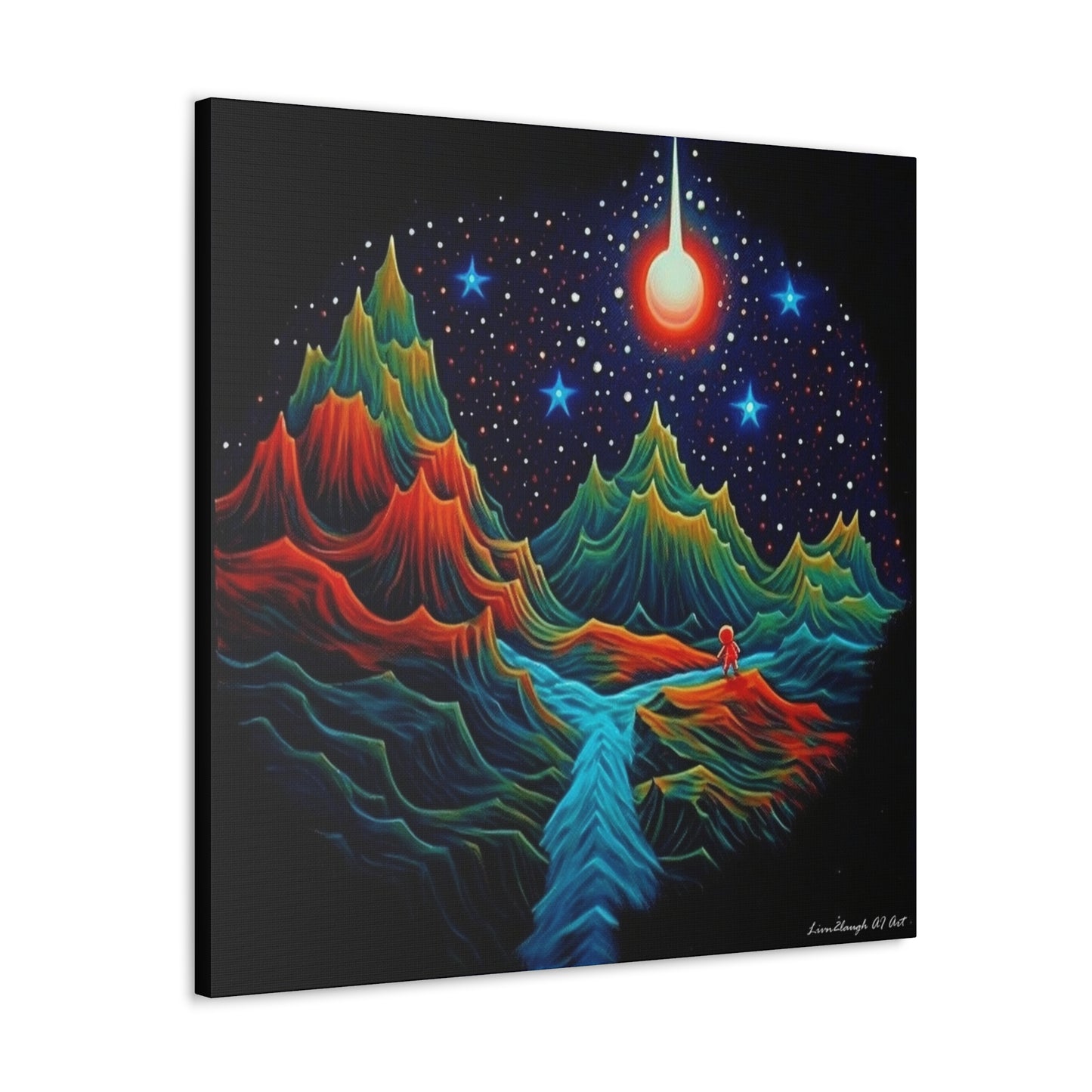 Star light Mountain Dream Canvas Gallery Wraps