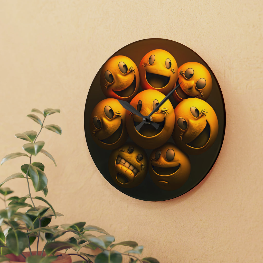Happiest Of Faces Smiling, Style 1 Wall Clock