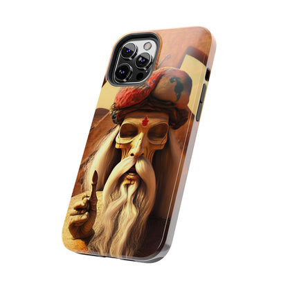 Wise Man In Dessert With Beard And Peace Sign Tough Phone Cases