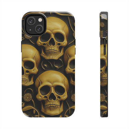 Metallic Chrome Skulls and classic Designed 18 Tough Phone Cases