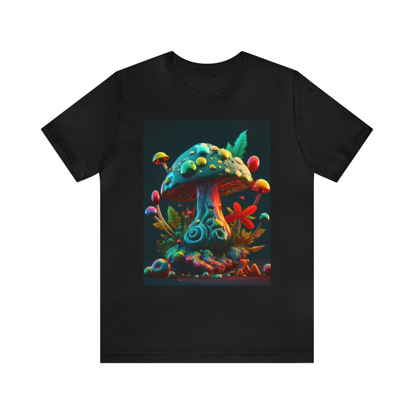 Hippie Mushroom Color Candy Style Design Style 5 Unisex Jersey Short Sleeve Tee