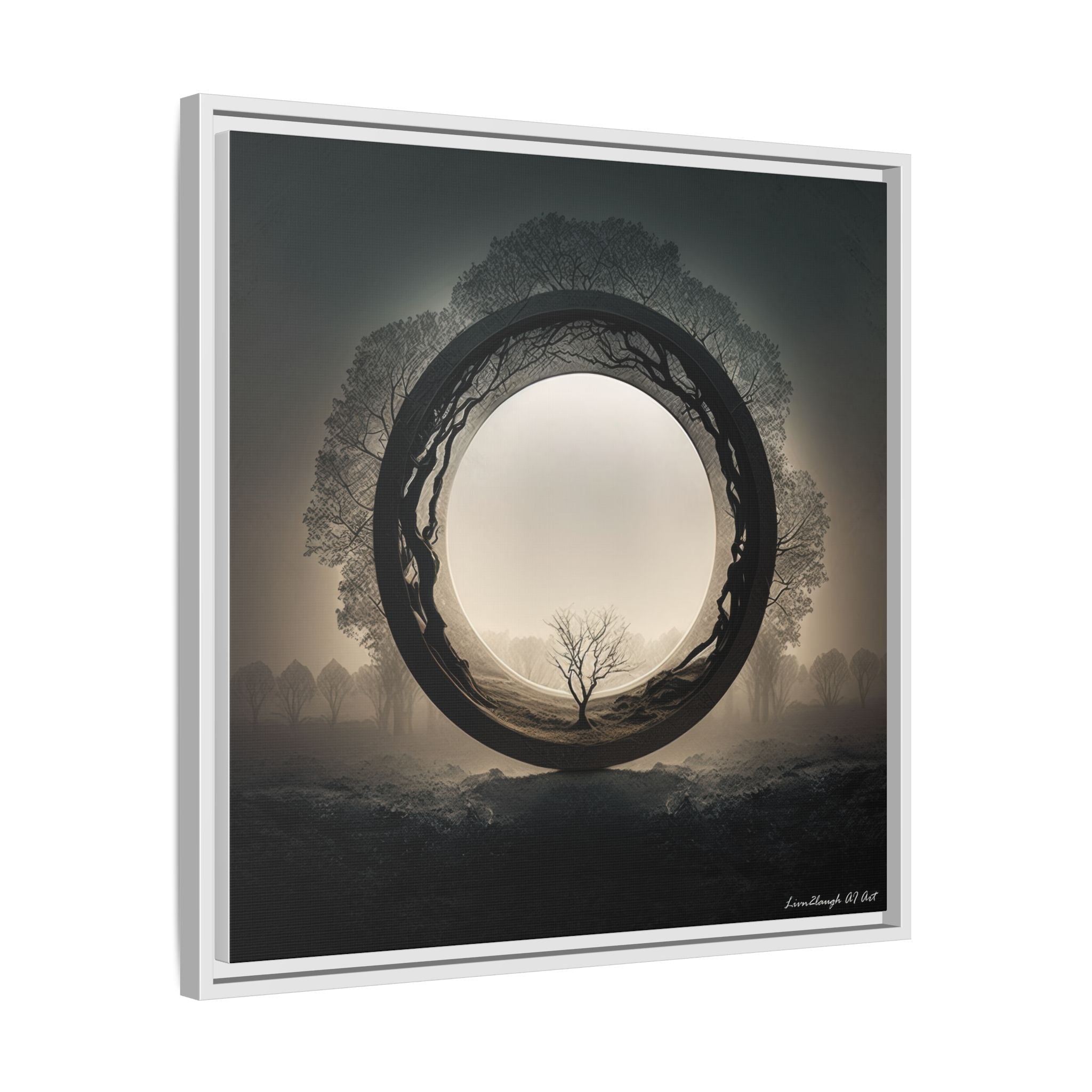 Circle of Stillness, Art Print — Colorful Modern Wall Canvas
