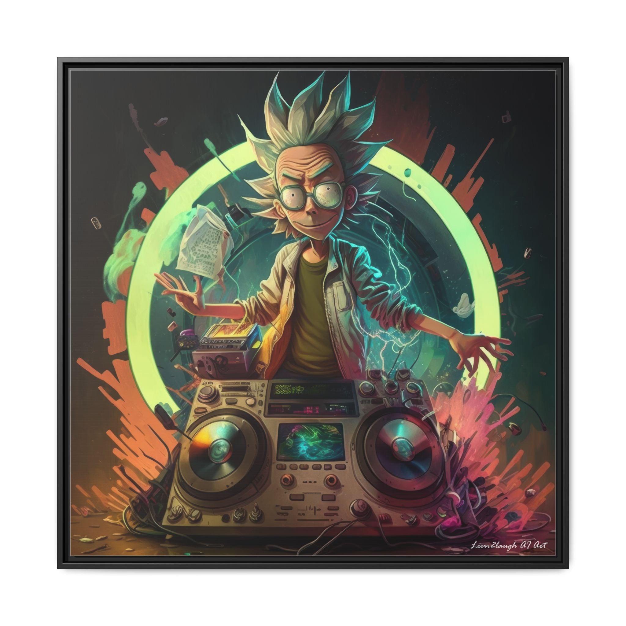 Frequency of Genius, Art Print — Colorful Modern Wall Canvas