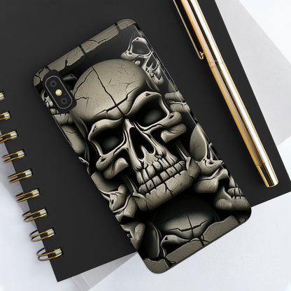 Metallic Chrome Skulls and classic Designed 12 Tough Phone Cases