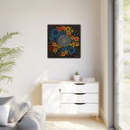 Harmonic Orbits, Matte Canvas, Framed (Multi-color)