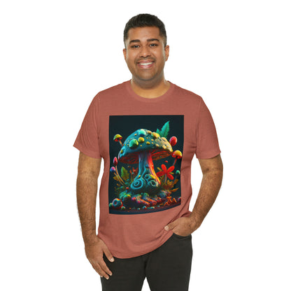 Hippie Mushroom Color Candy Style Design Style 5 Unisex Jersey Short Sleeve Tee