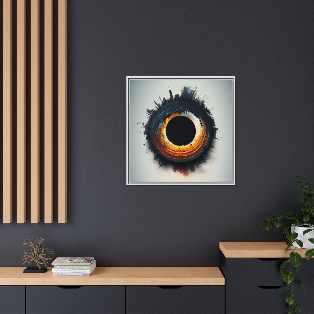 Eclipse of Industry, Art Print — Colorful Modern Wall Canvas