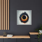 Eclipse of Industry, Art Print — Colorful Modern Wall Canvas