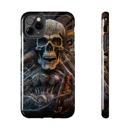 Skull Motorcycle Rider, Ready to Tear Up Road On Beautiful Bike 8 Tough Phone Cases