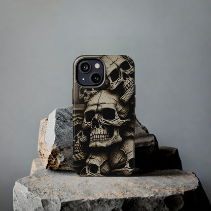 Metallic Chrome Skulls and classic Designed 14 Tough Phone Cases