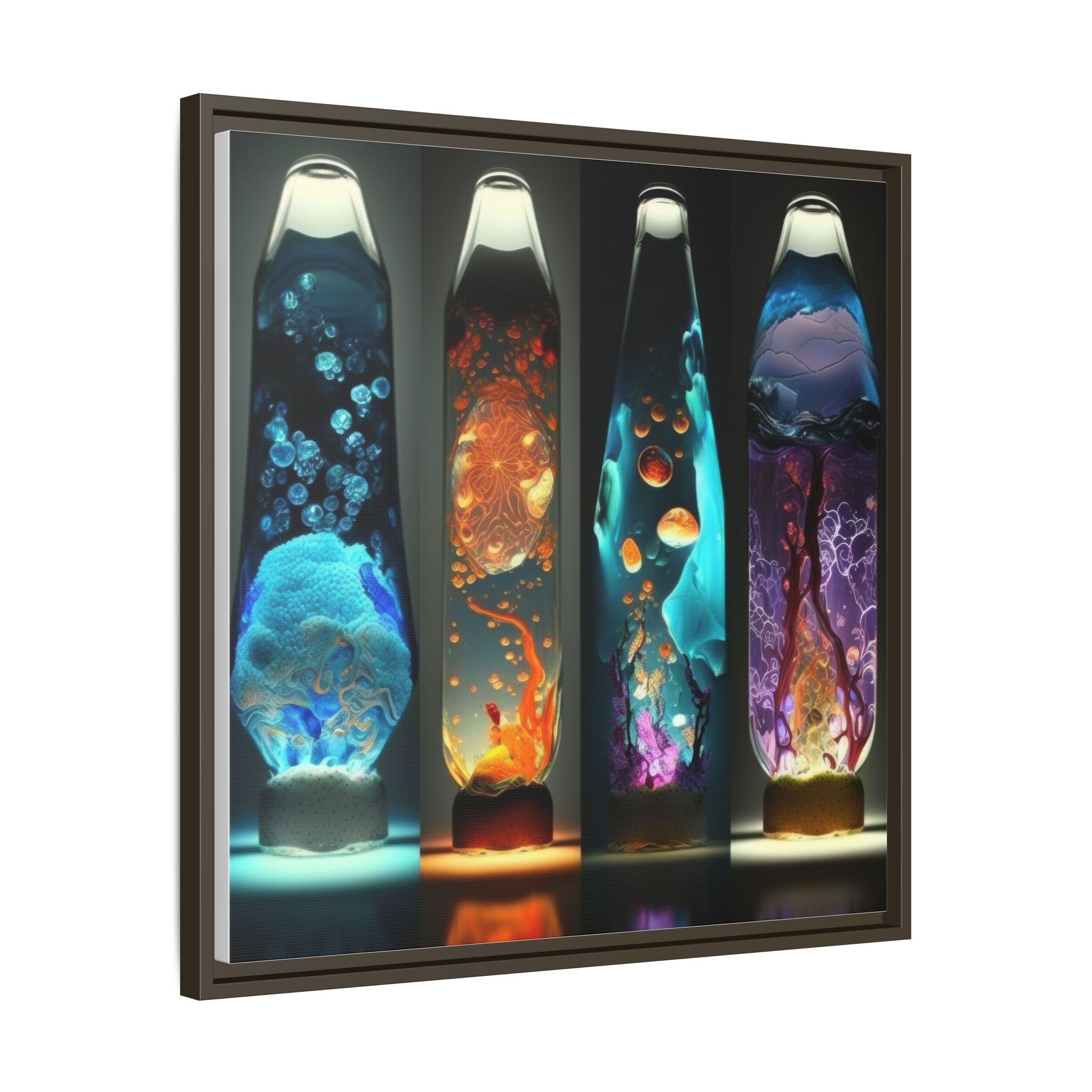 Elemental Currents, Art Print — Colorful Modern Wall Canvas
