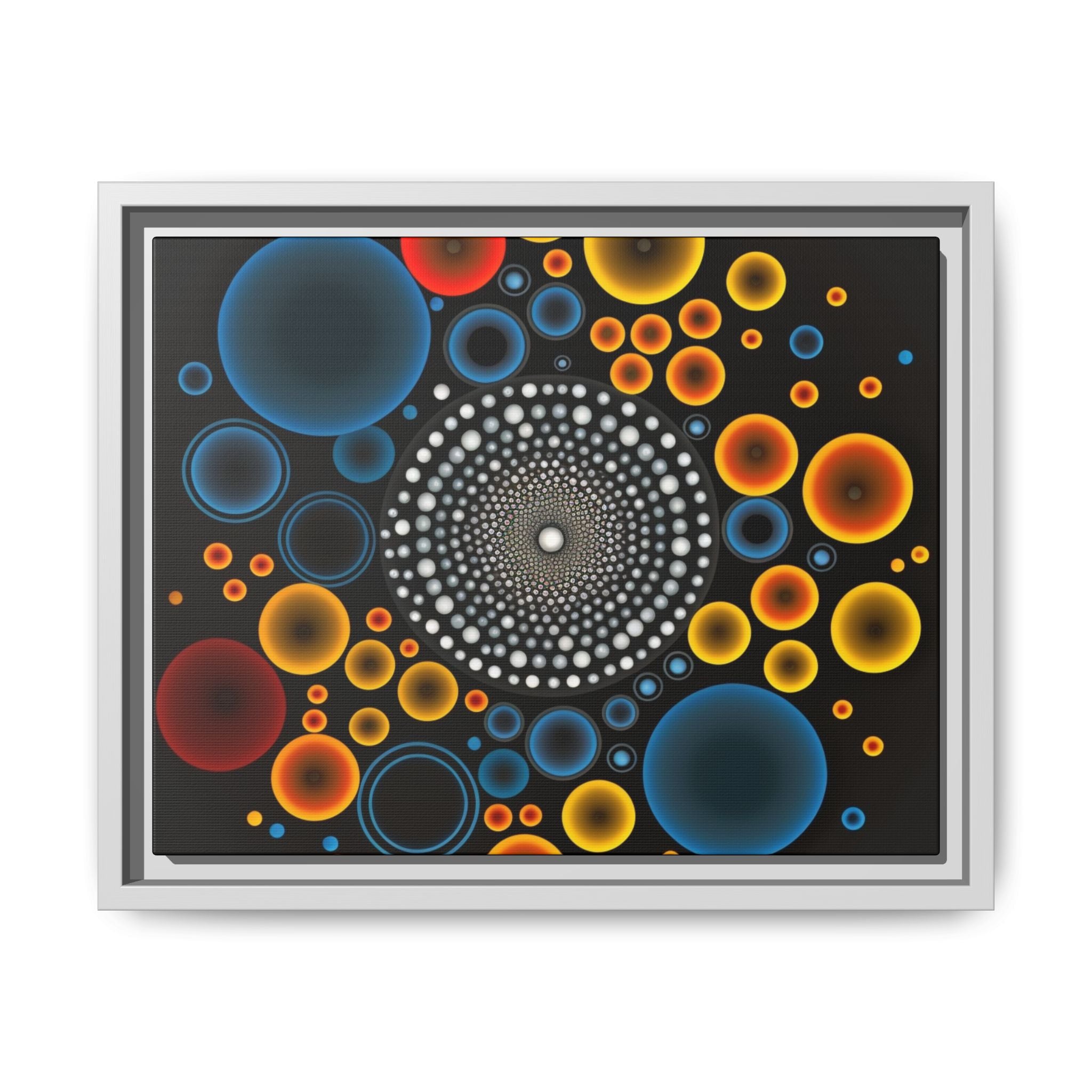 Harmonic Orbits, Matte Canvas, Framed (Multi-color)