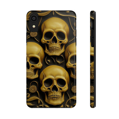 Metallic Chrome Skulls and classic Designed 18 Tough Phone Cases