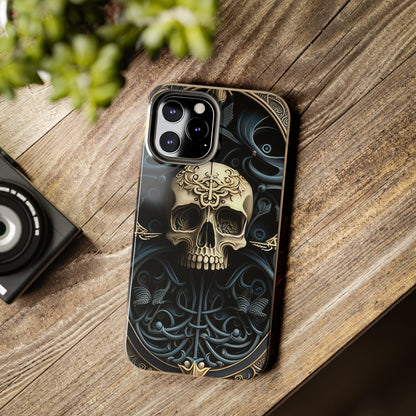 Metallic Chrome Skulls and classic Designed 6 Tough Phone Cases