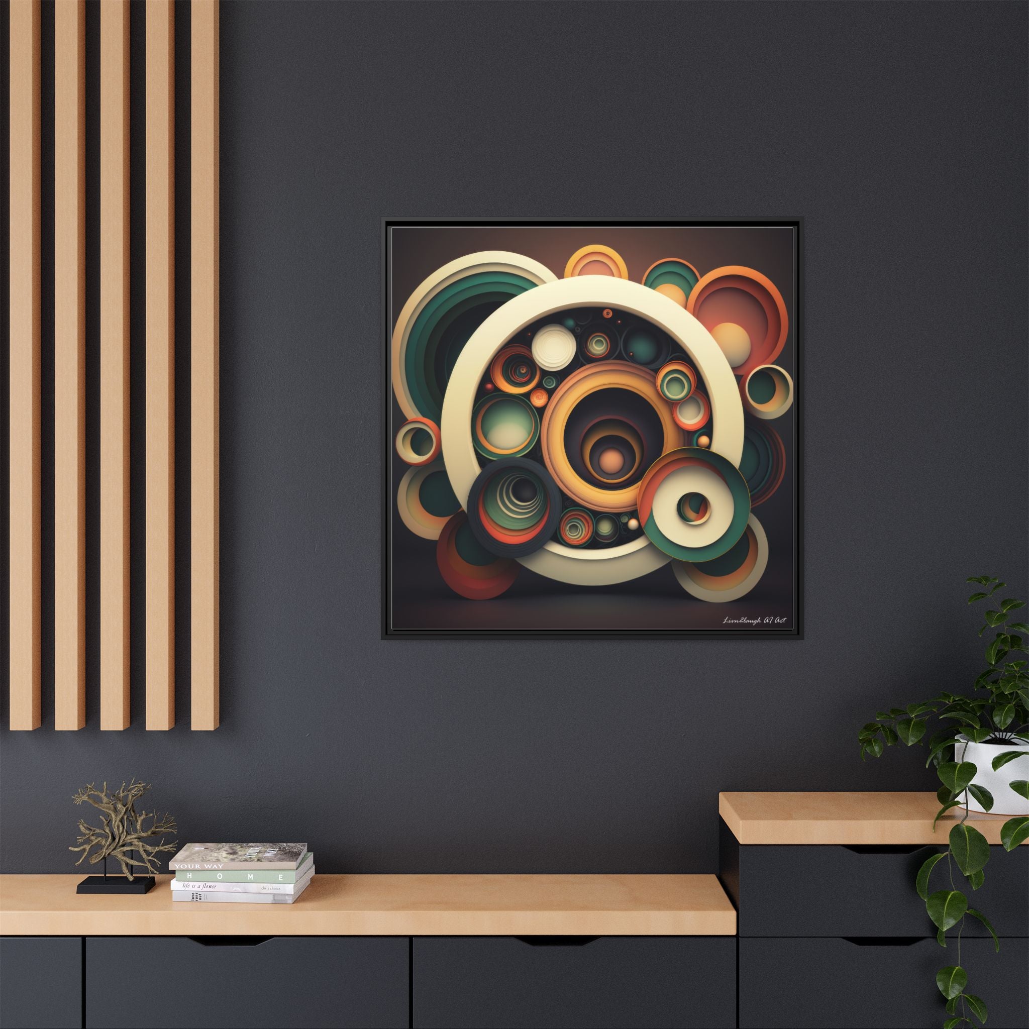 Inner Resonance, Art Print — Colorful Modern Wall Canvas