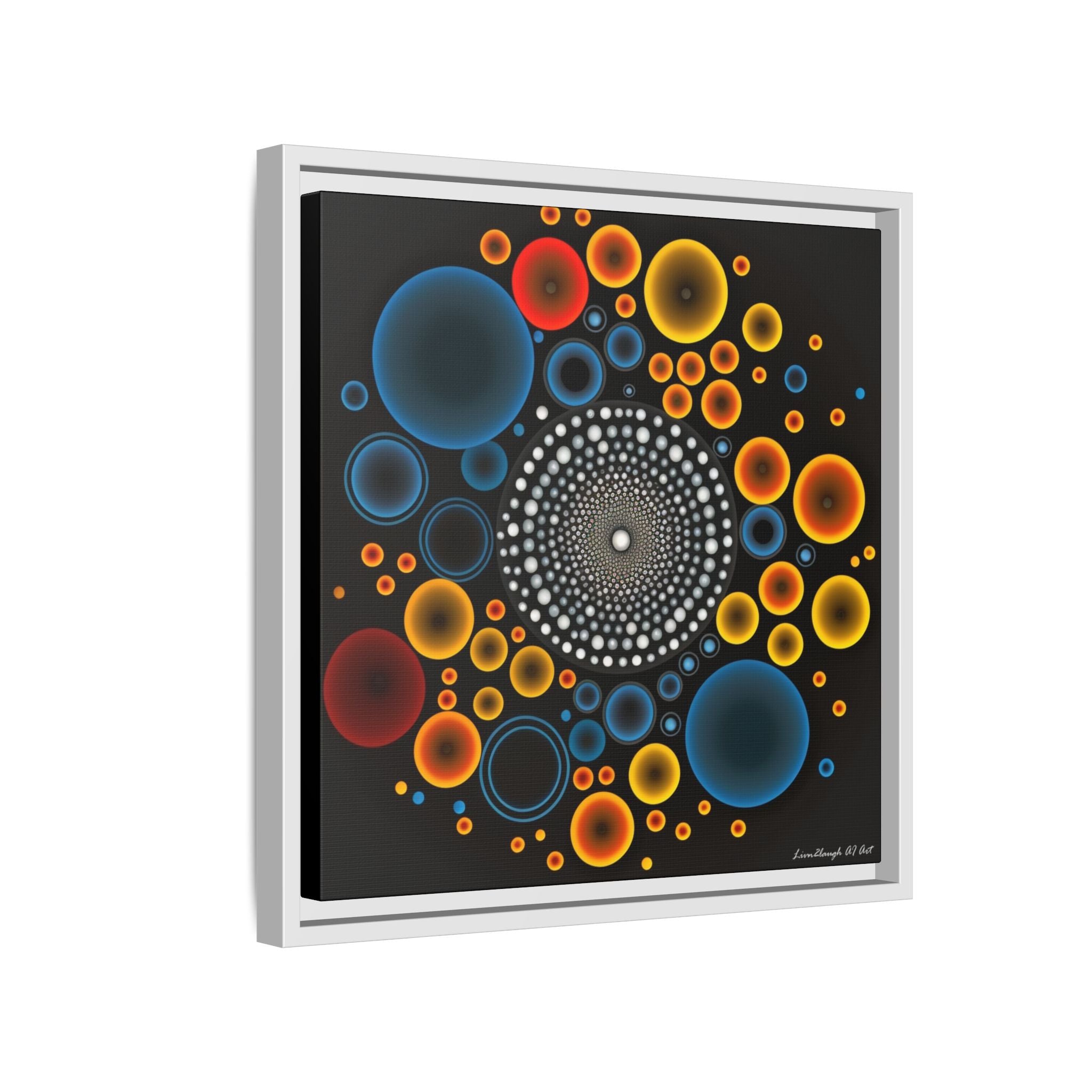 Harmonic Orbits, Matte Canvas, Framed (Multi-color)