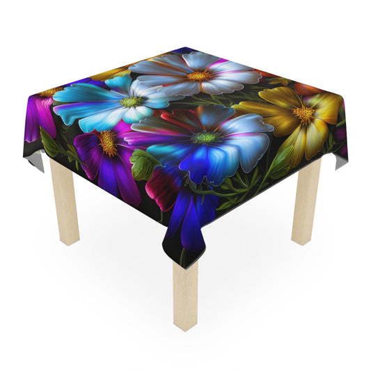Bold & Beautiful & Metallic Wildflowers, Gorgeous floral Design, Style 5 Tablecloth