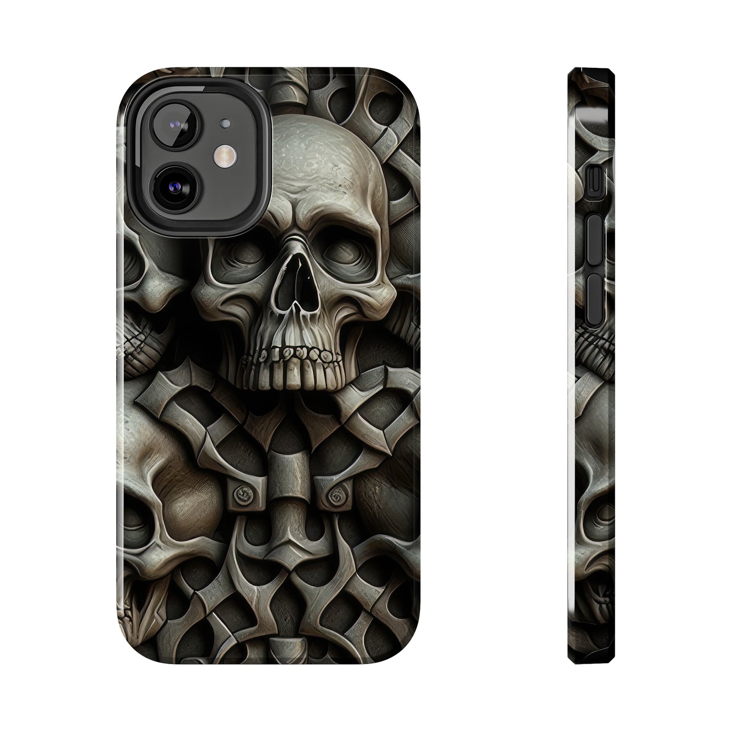 Metallic Chrome Skulls and classic Designed 19 Tough Phone Cases