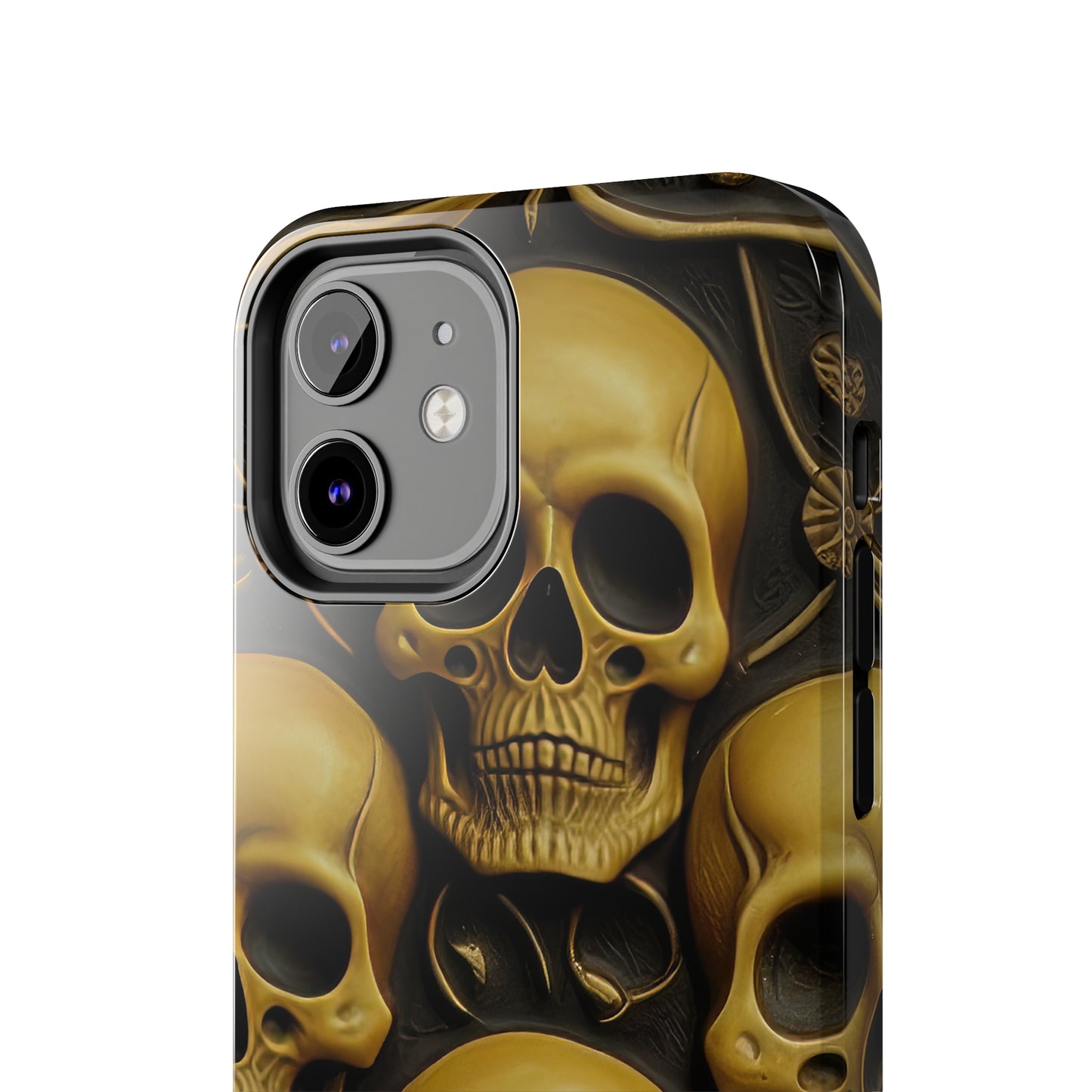 Metallic Chrome Skulls and classic Designed 18 Tough Phone Cases