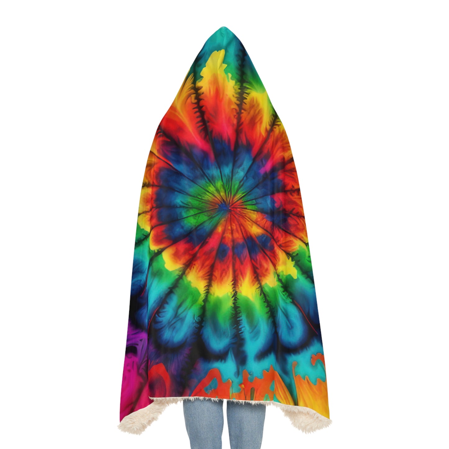 Bold And Beautiful Tie Dye Style Four Snuggle Blanket