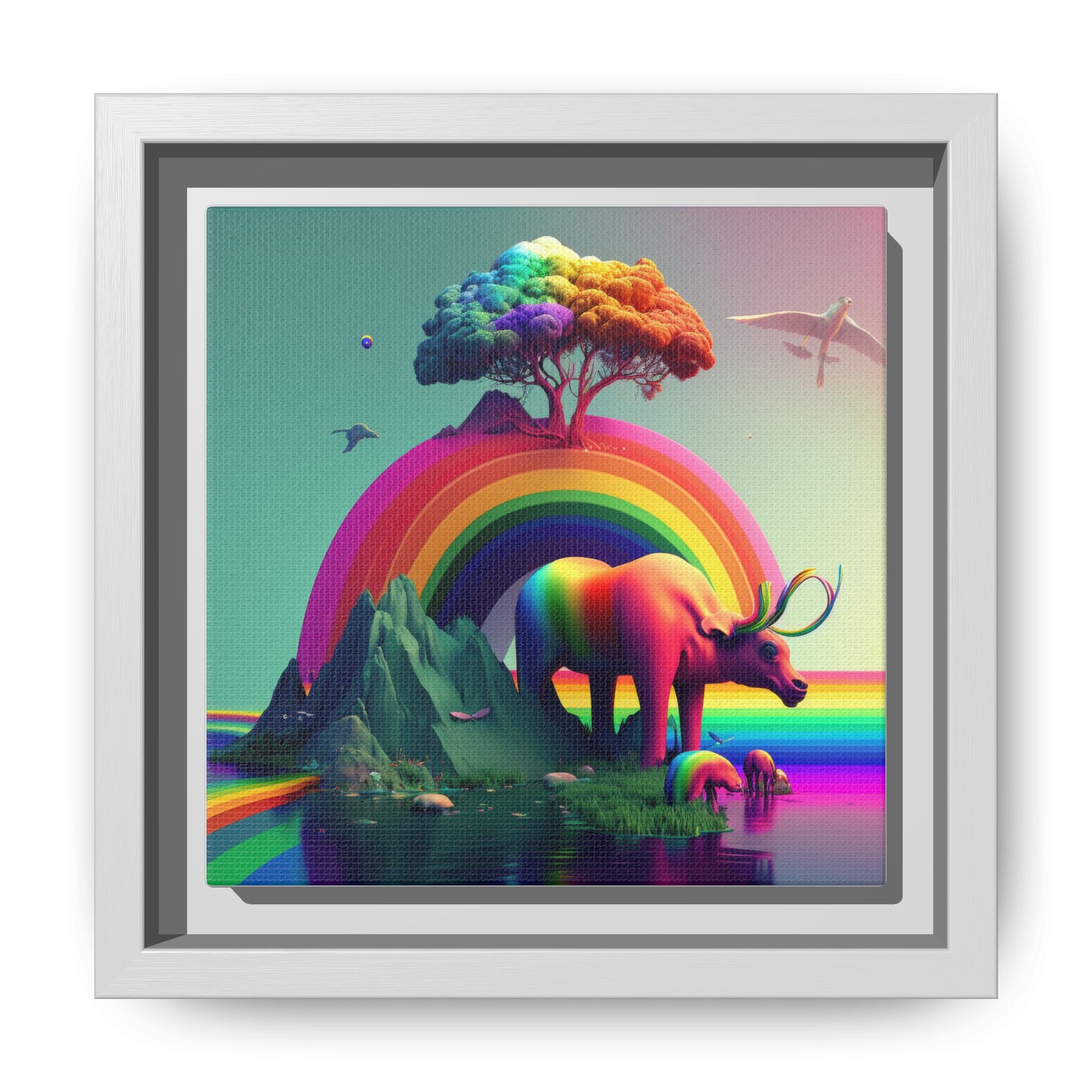 Sanctuary of Color, Art Print — Colorful Modern Wall Canvas