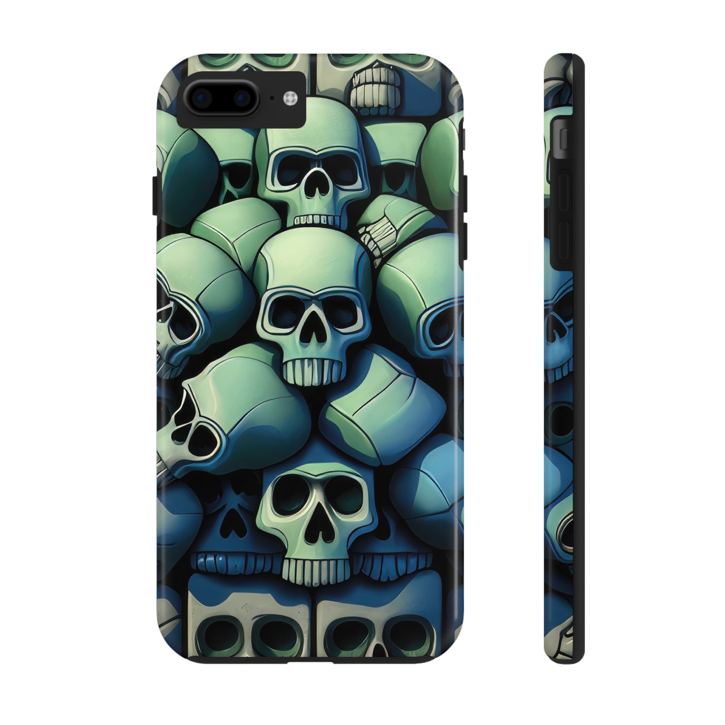 Metallic Chrome Skulls and classic Designed 10 Tough Phone Cases