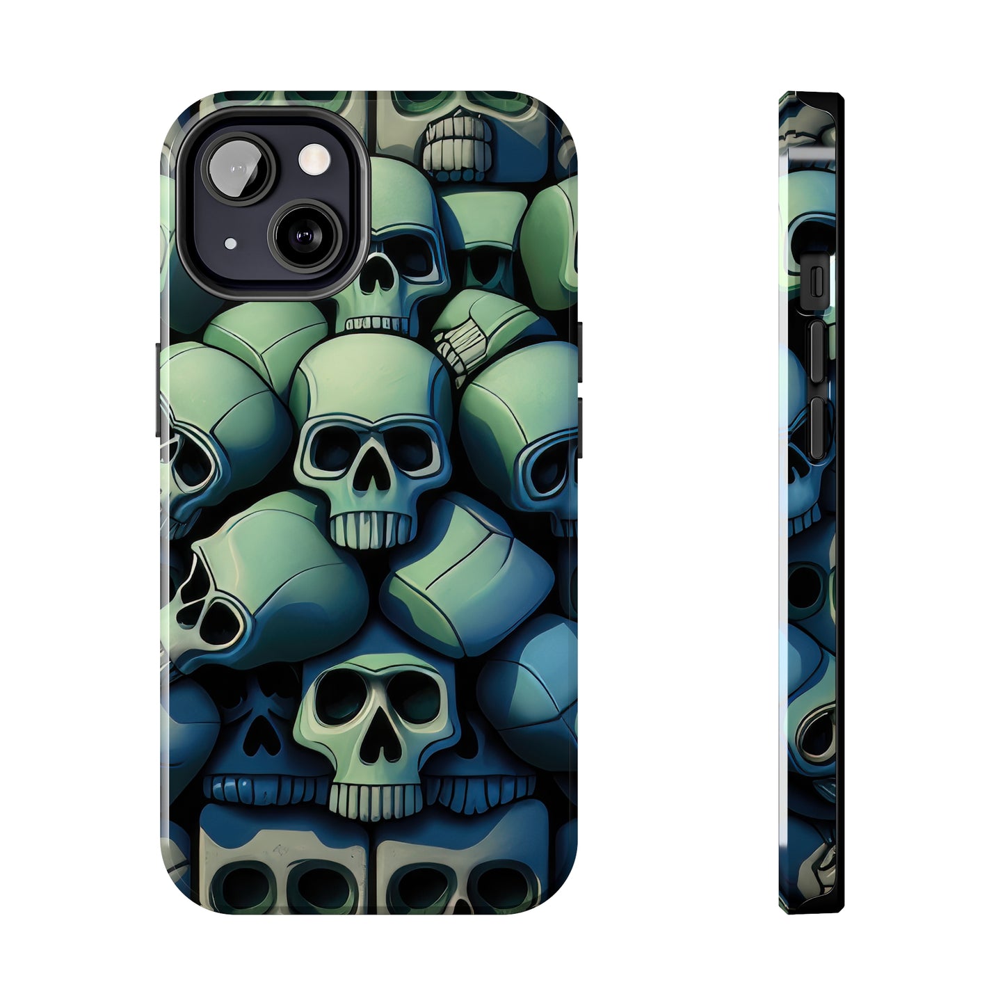 Metallic Chrome Skulls and classic Designed 10 Tough Phone Cases