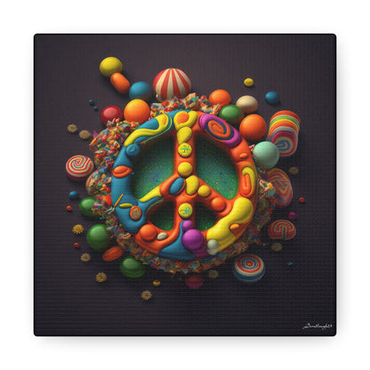 Fantastic Gummie Hippie Peace Sign 5 Canvas Gallery Wraps