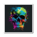 Bold And Beautiful Tie Dye Skulls, Style 1 Magnets