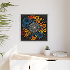 Gilded Tide, Art Print — Colorful Modern Wall Canvas